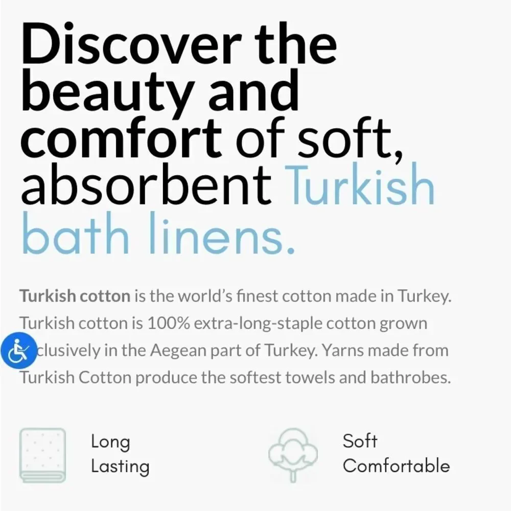 NWT Enchante House 100% Turkish cotton 3 Hand-towels 12x12